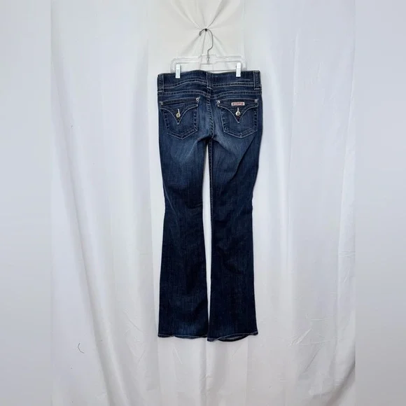 Hudson Bootcut Low Rise Jeans With Double Button Closure And Flap Back Pockets - Picture 7 of 15